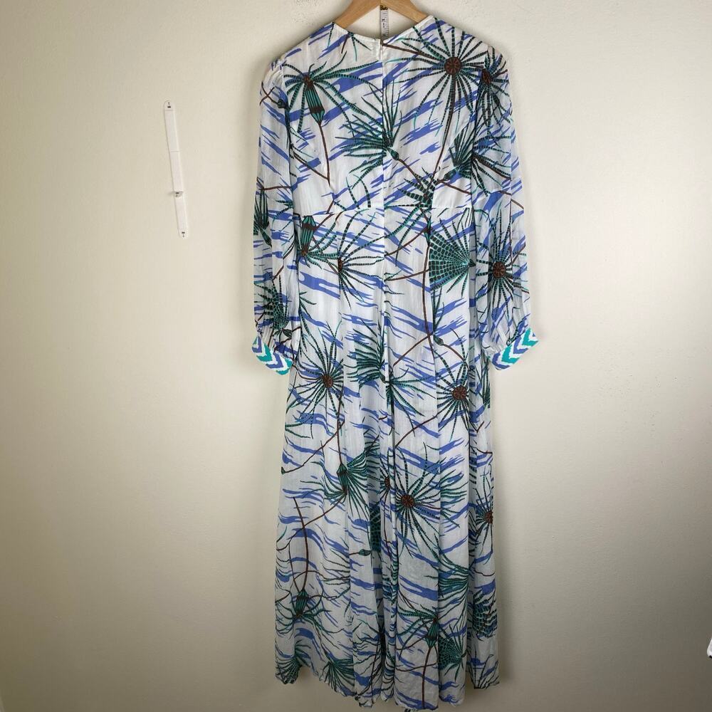 Emporio Sirenuse Lena Papyrus Floral Maxi Dress 8 Cotton Resort Italy - Picture 10 of 16